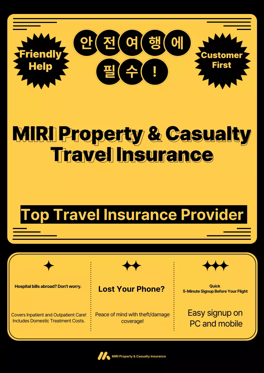 Quảng cáo bảo hiểm nổi bật màu vàng