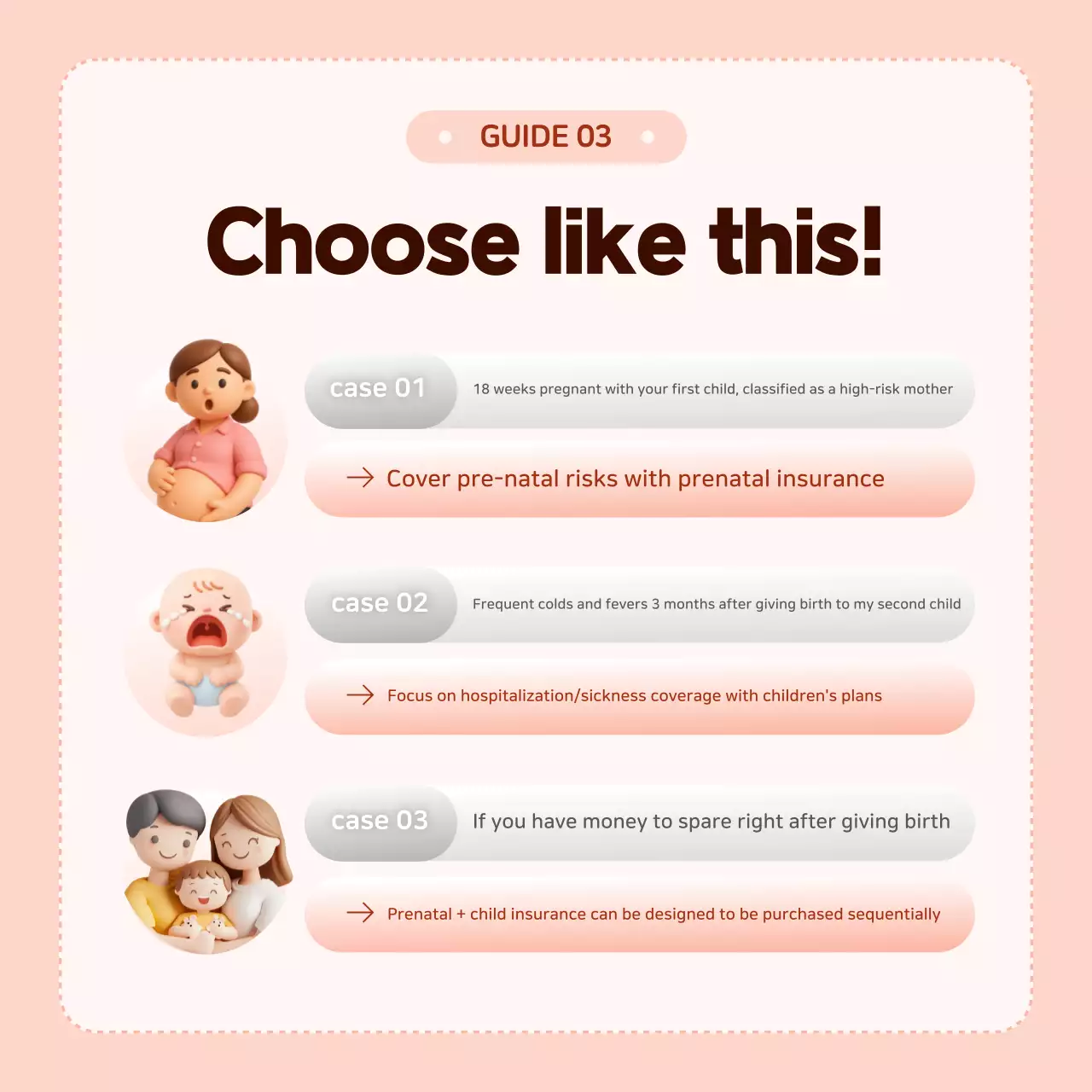 Informações sobre o seguro Pink Baby