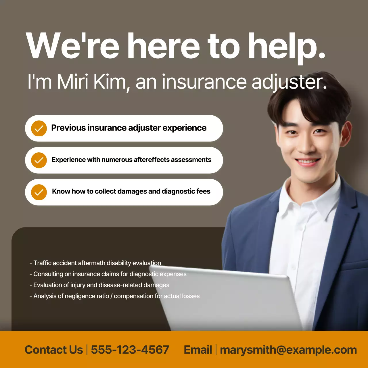 Iklan Asuransi Modern Brown