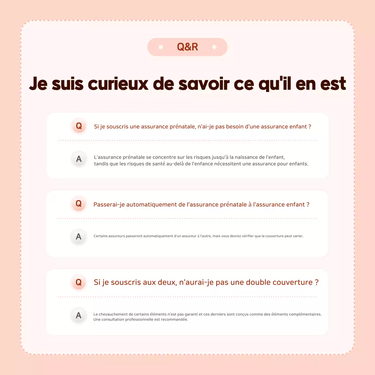 Informations sur l'assurance Pink Baby