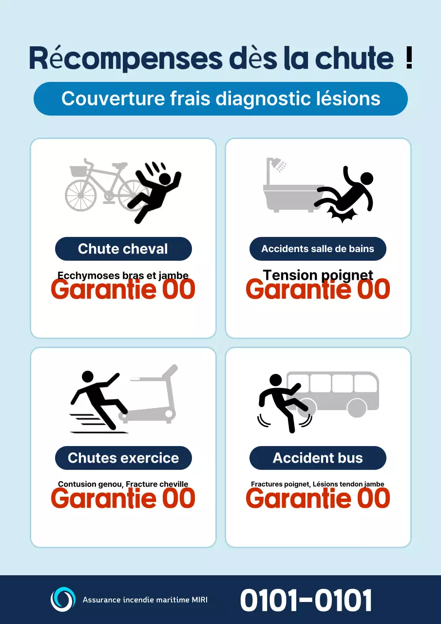 Publicité d'assurance simple Sky Blue