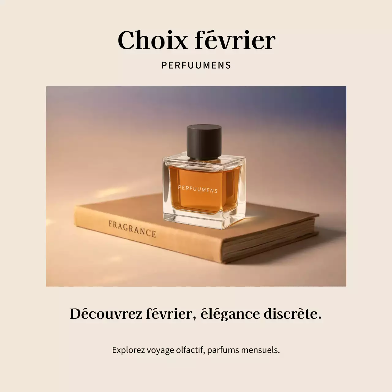 Promotion du parfum Beige Elegant