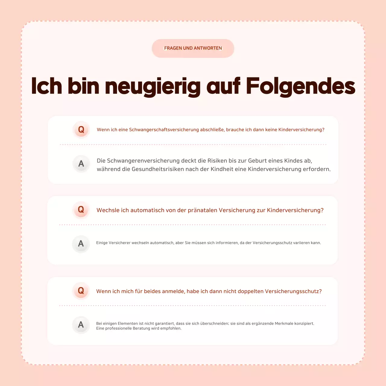 Informationen zur Pink Baby-Versicherung