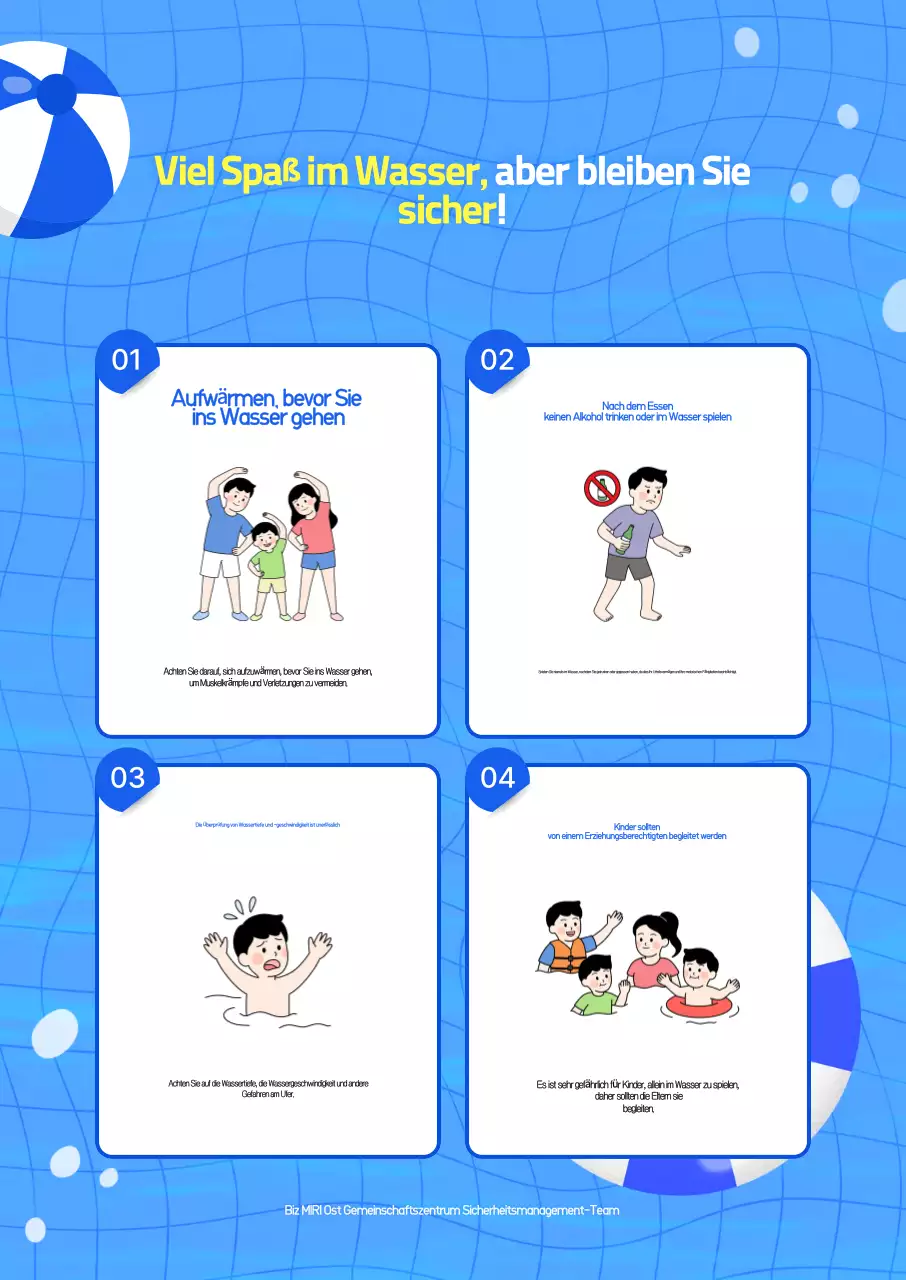 Leitfaden zur Blue Clean Safety-Kampagne