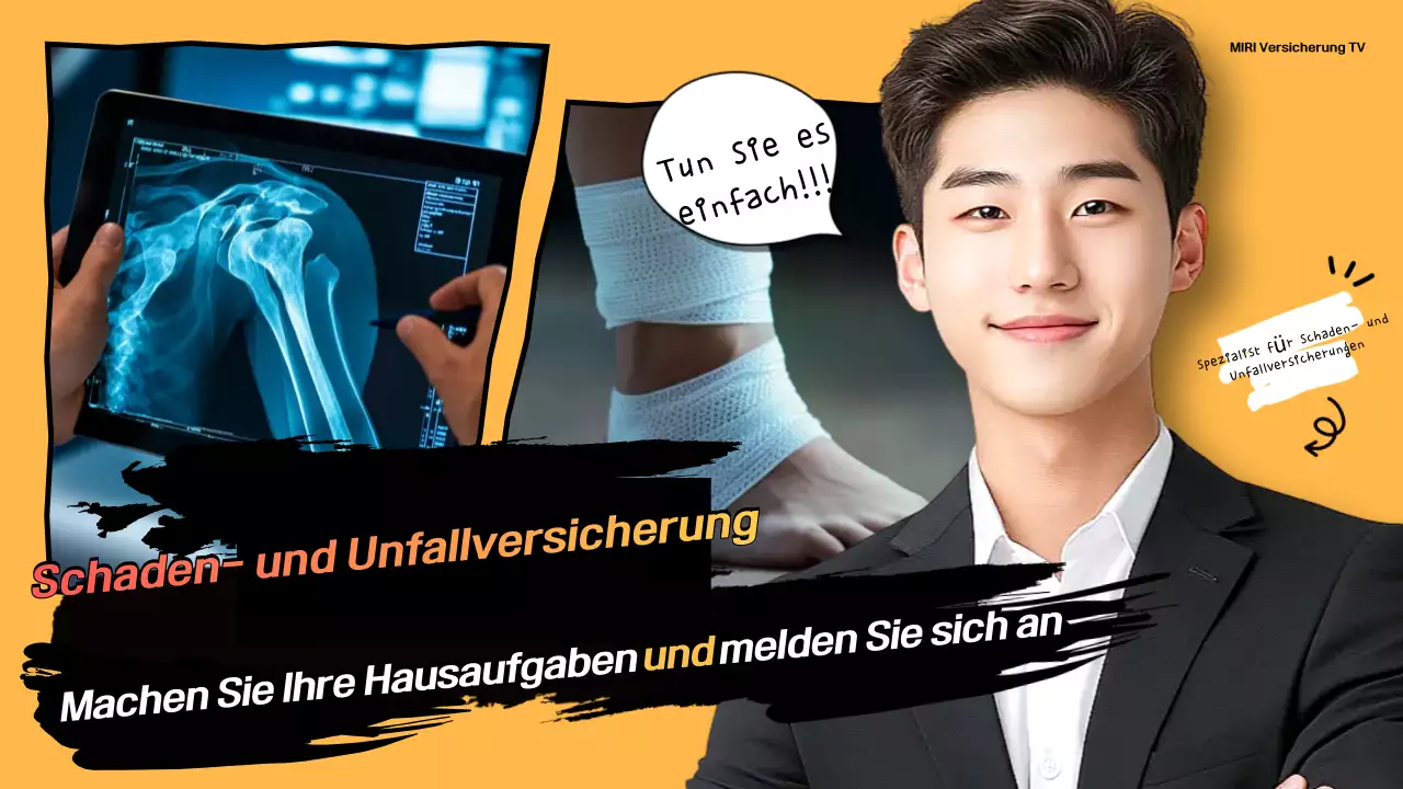 Orange Highlight Versicherungsanzeige