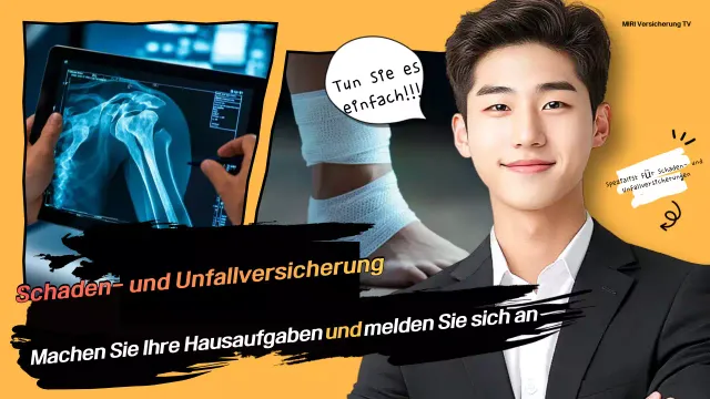 Orange Highlight Versicherungsanzeige