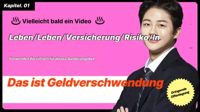 Pink Clean Versicherungsanzeige