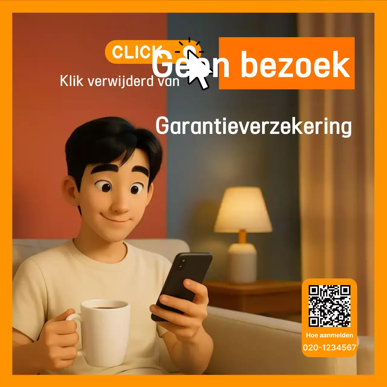 Advertentie voor Orange Simple Insurance