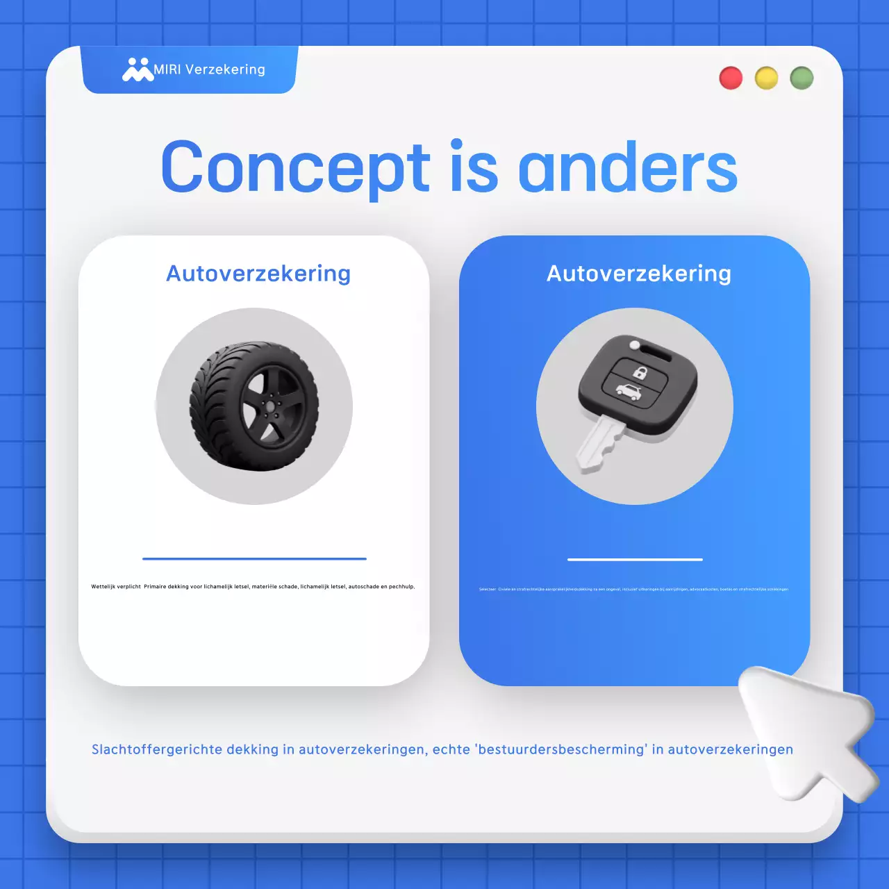 Advertentie voor Blue Simple Autoverzekering