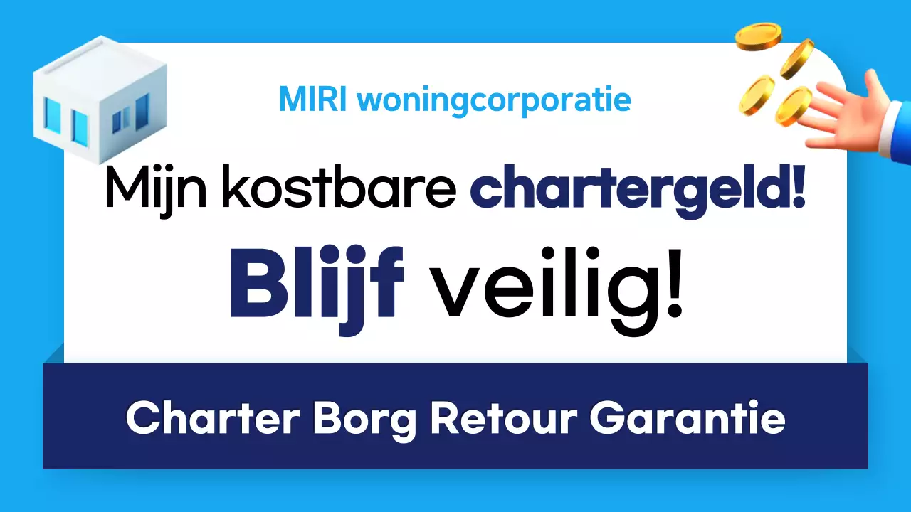 Moderne blauwe en marineblauwe borg-retourgarantie hoofdtitel