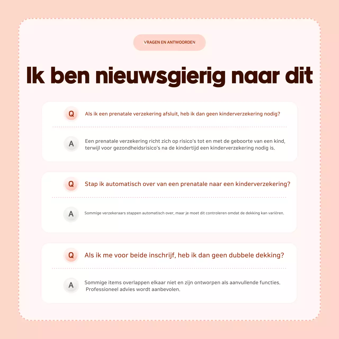 Informatie over Pink Baby-verzekeringen