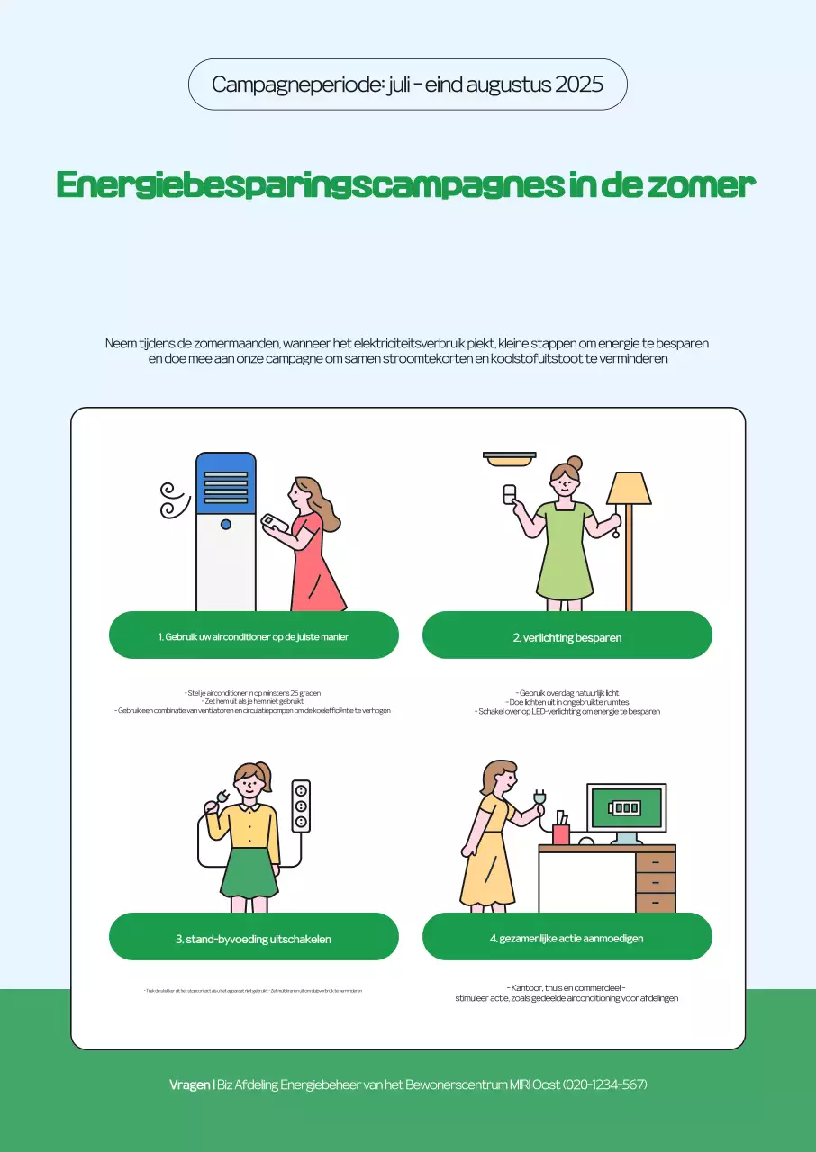 Sky Blue Clean Energy Saving Campaign-gids