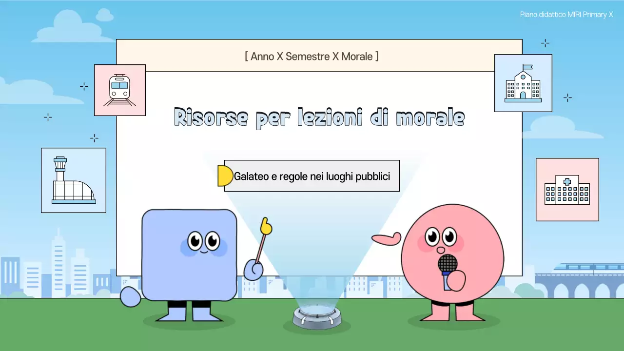Materiali didattici per bambini blu cielo