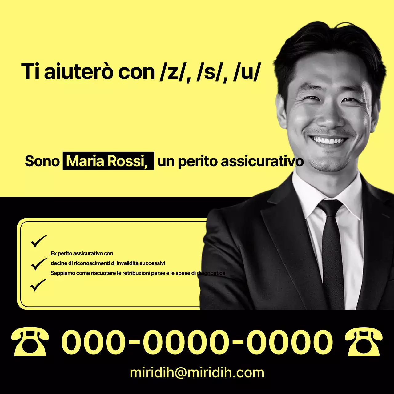 Promozione Assicurazione Moderna Gialla