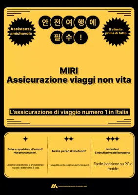 Pubblicità assicurativa evidenziata in giallo