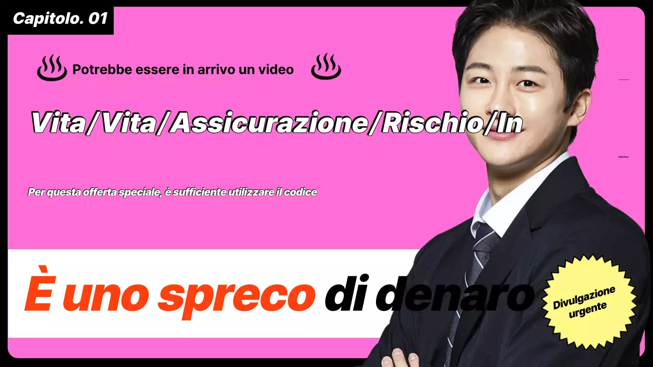 pubblicità di assicurazione pulita rosa