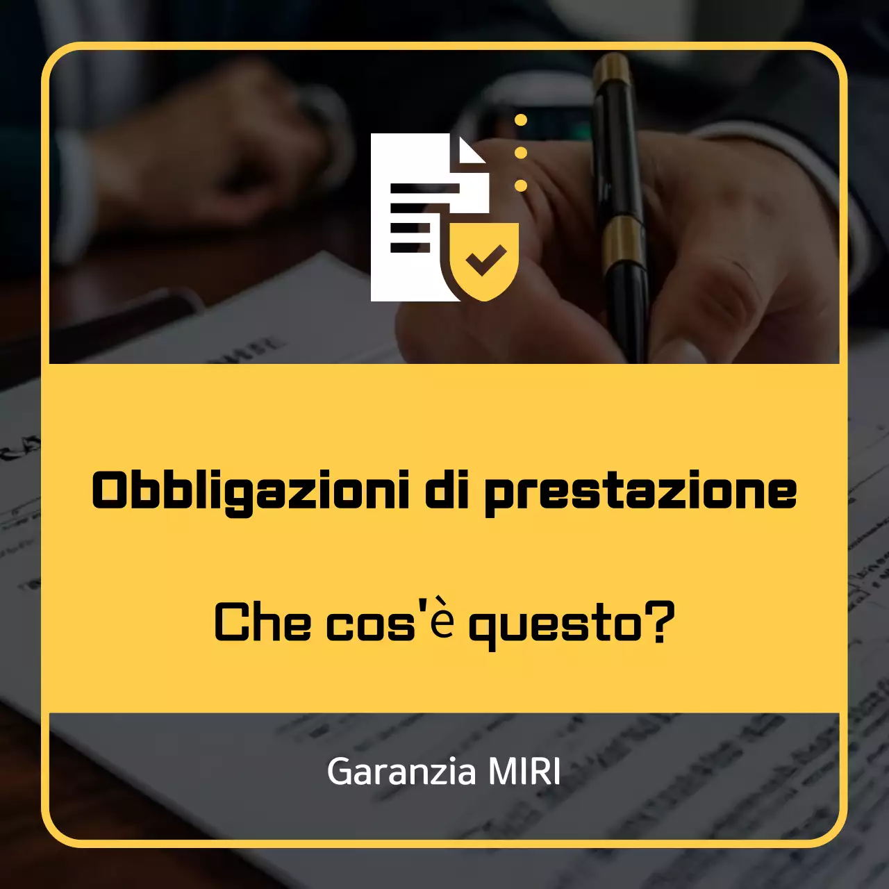 Descrizione dell'assicurazione Yellow Clean