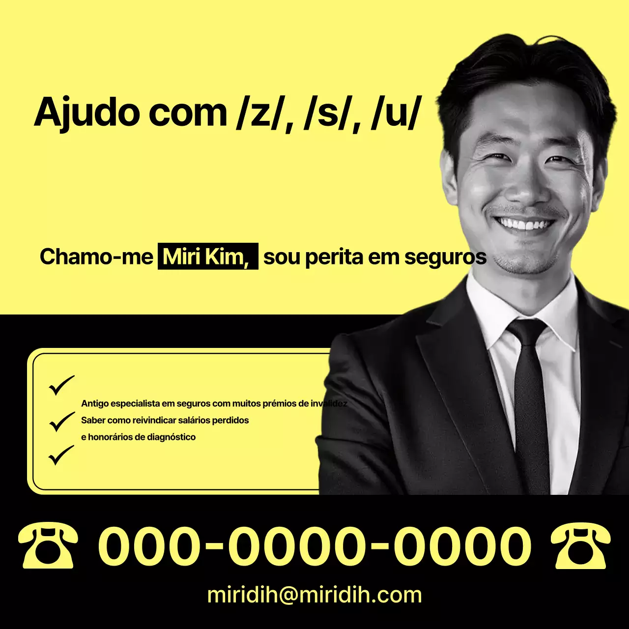 Promoção de Seguros Amarelo Moderno