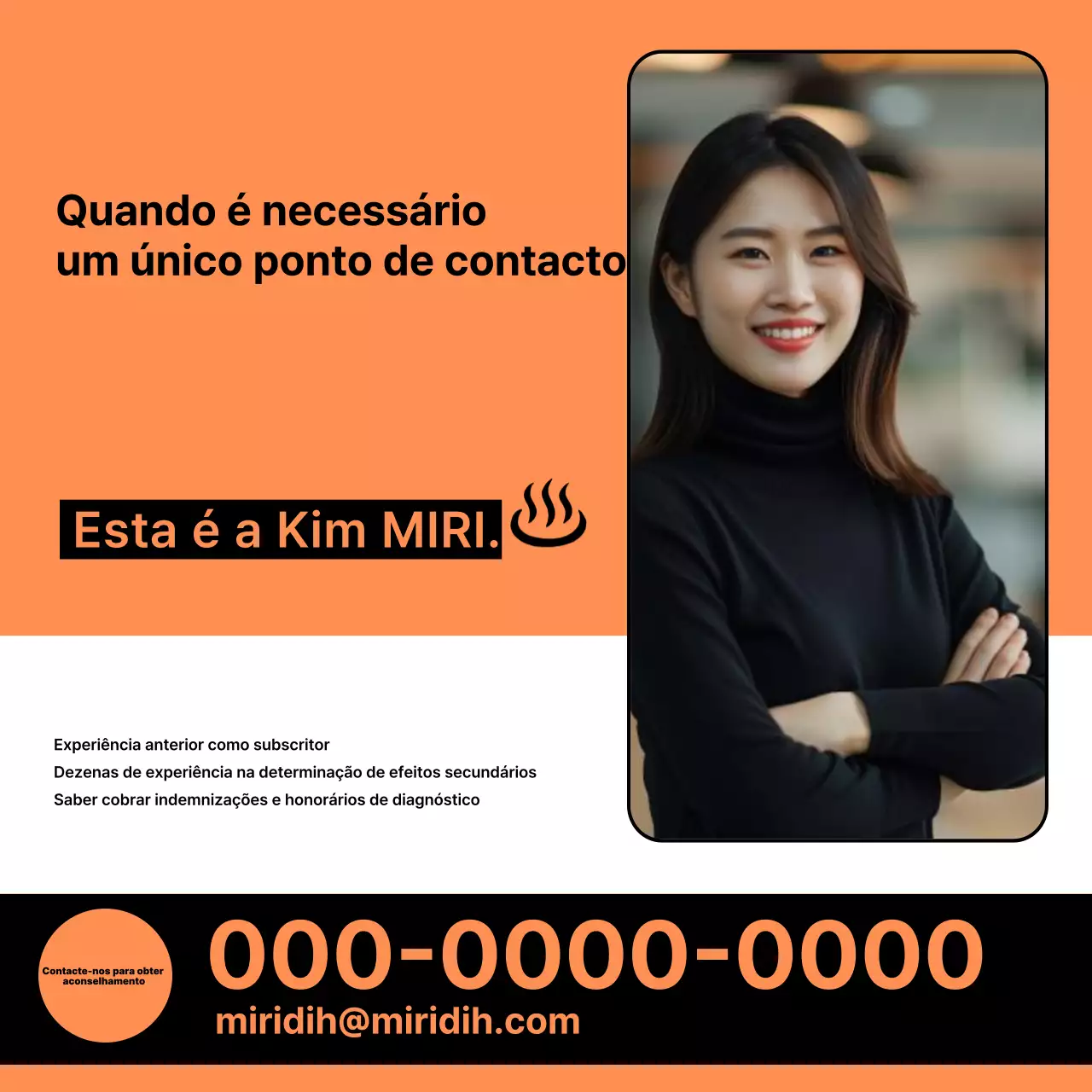 Promoção de consultoria especializada em Orange Modern