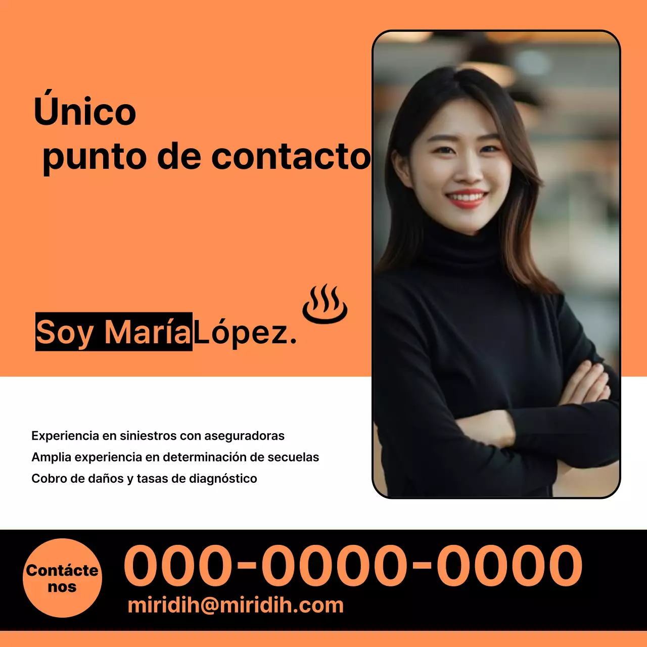 Promoción de consultoría experta moderna de Orange