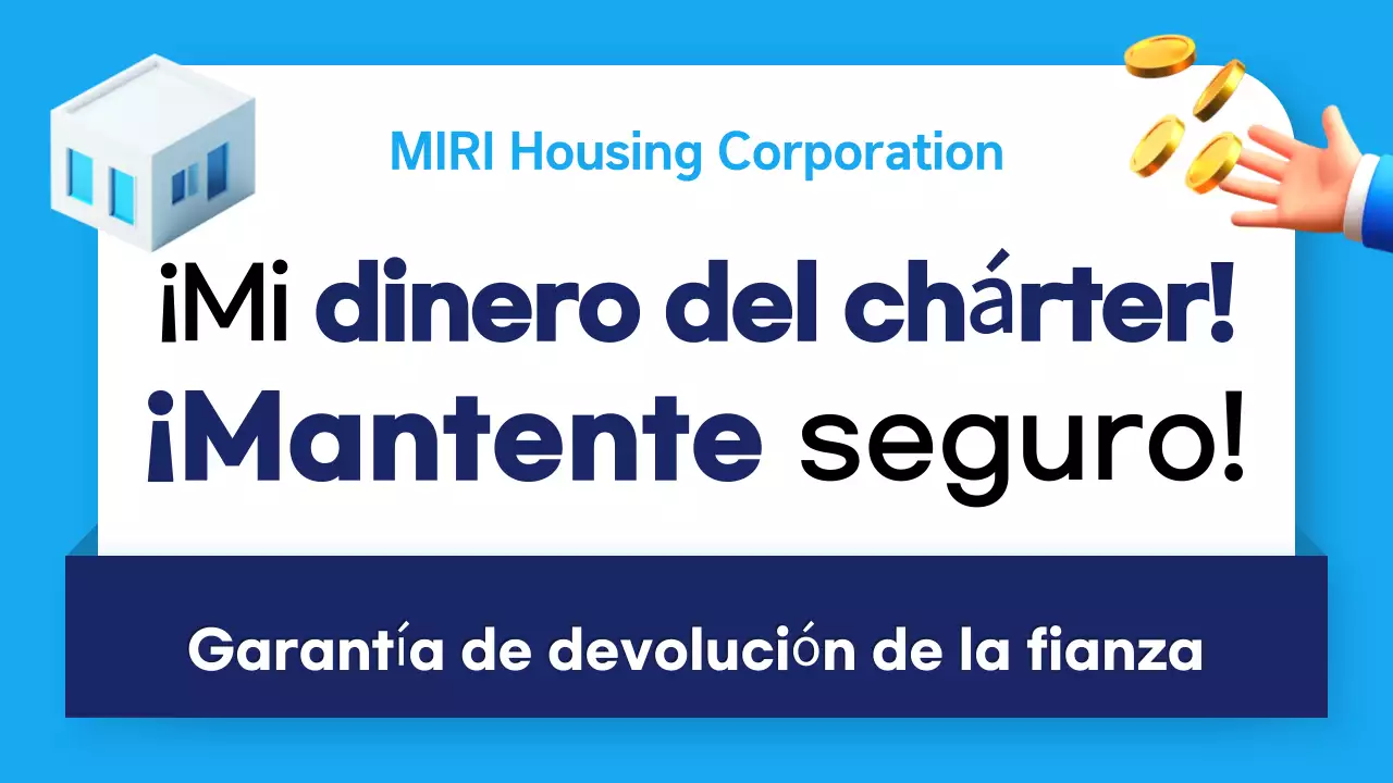 Título principal de garantía de devolución de depósito en azul marino y azul moderno