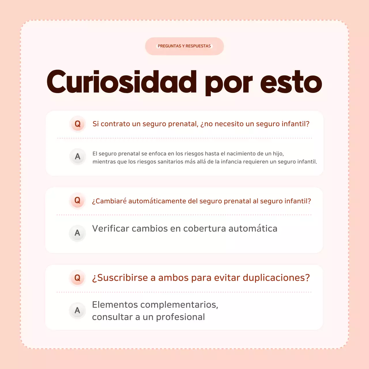 Información del seguro para bebés Pink Baby