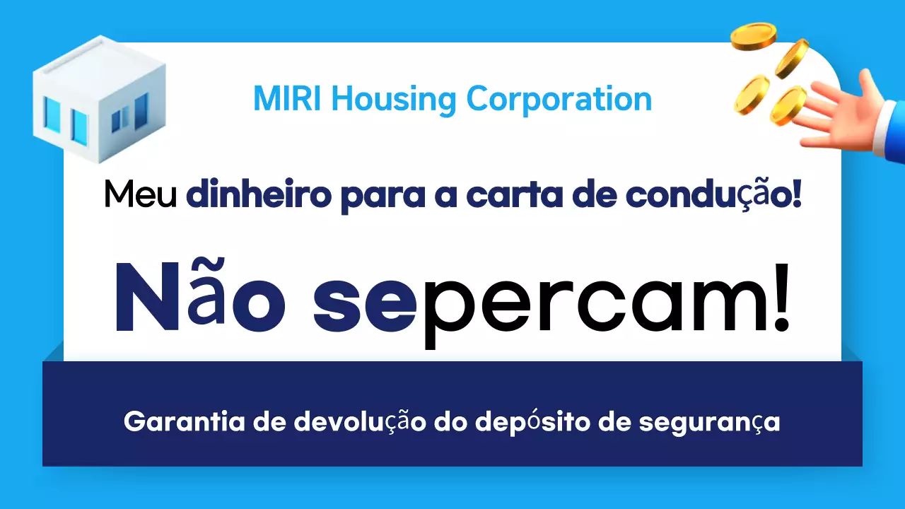 Título principal da garantia de devolução de depósito azul moderno e azul marinho