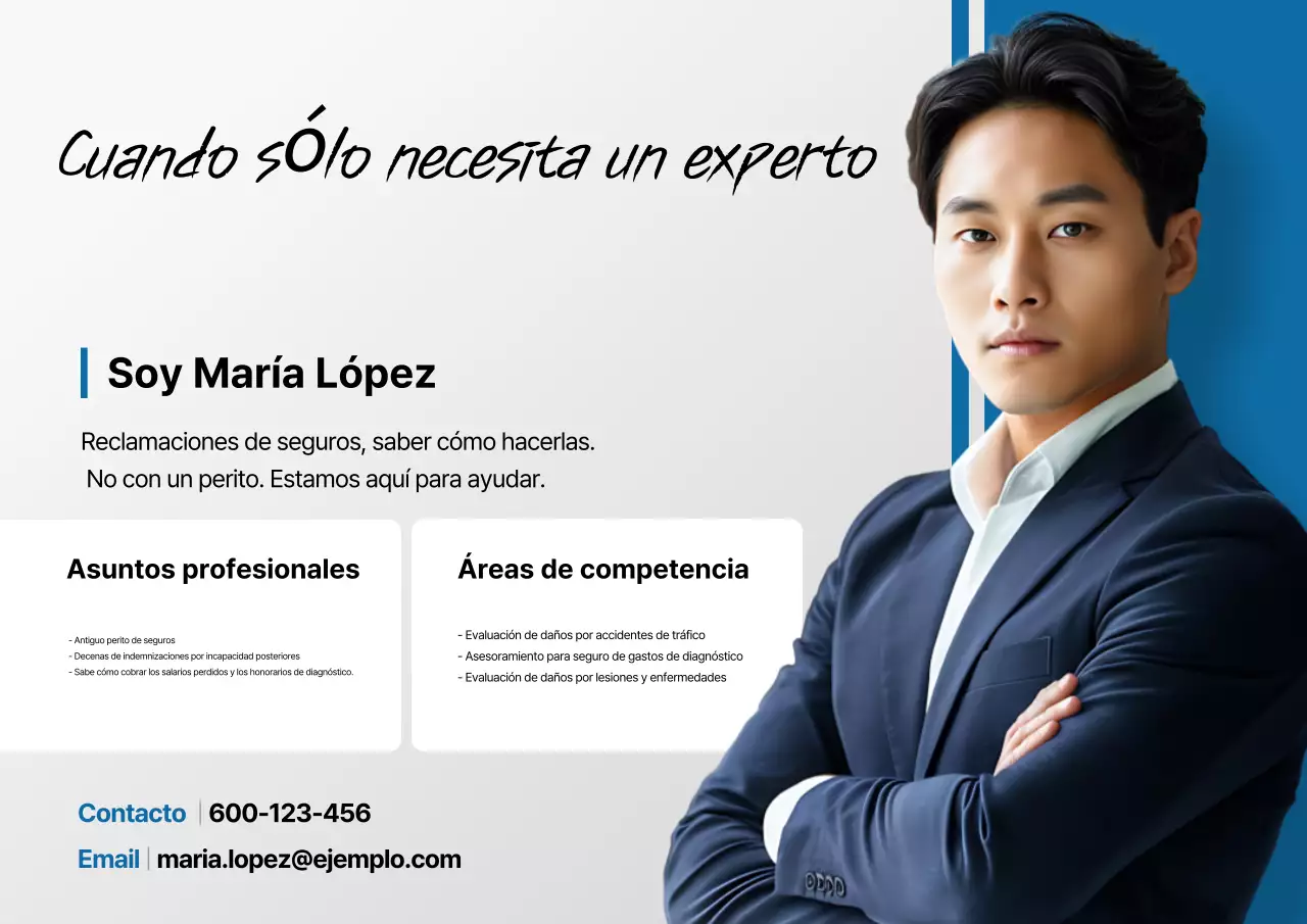 Anuncio de Blue Modern Insurance Consulting