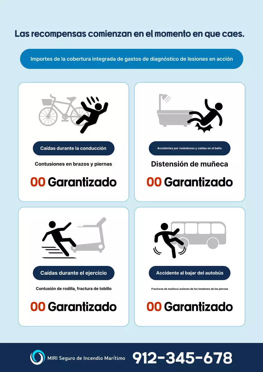 Anuncio de seguros Sky Blue Simple