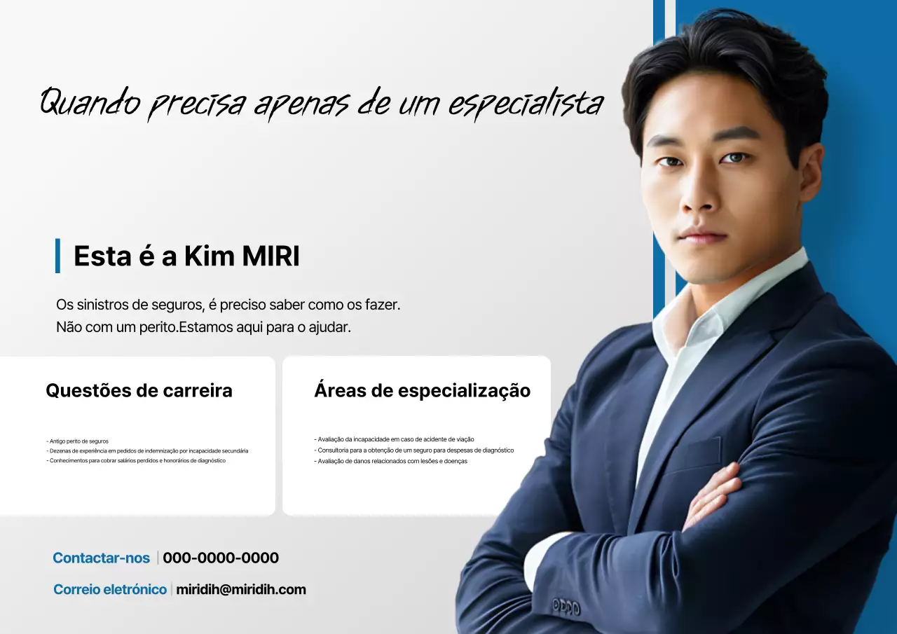 Anúncio da Blue Modern Insurance Consulting