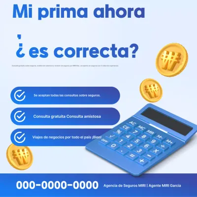 Anuncio de Blue Modern Insurance Consulting