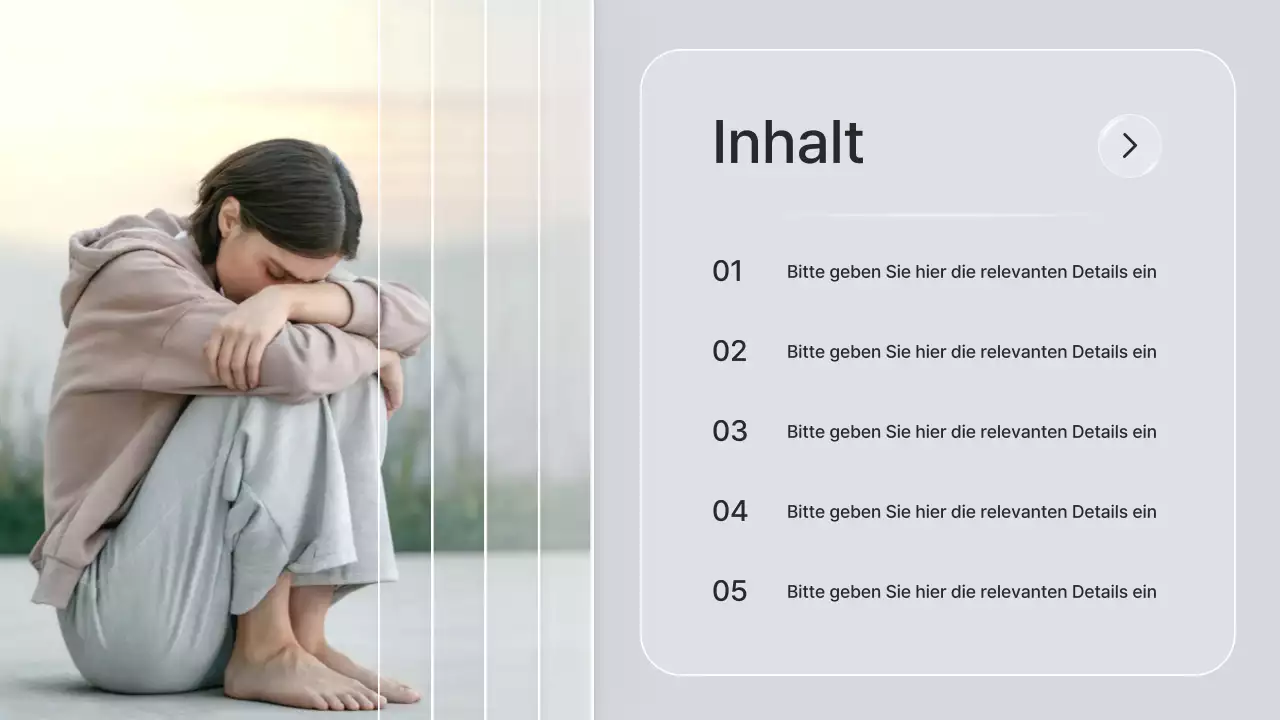 Grauer minimalistischer Wellness-Guide Präsentation