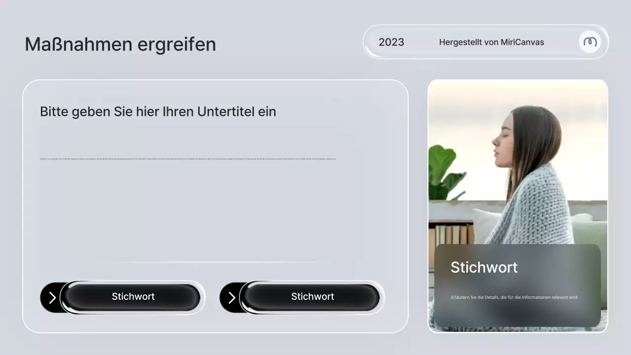 Grauer minimalistischer Wellness-Guide Präsentation