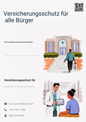 Weißes modernes Gesundheitsplakat