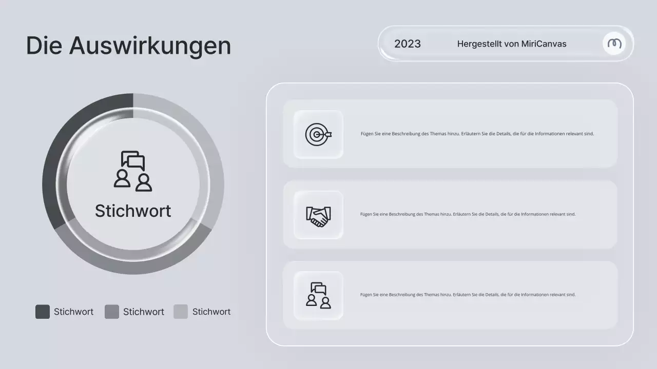 Grauer minimalistischer Wellness-Guide Präsentation