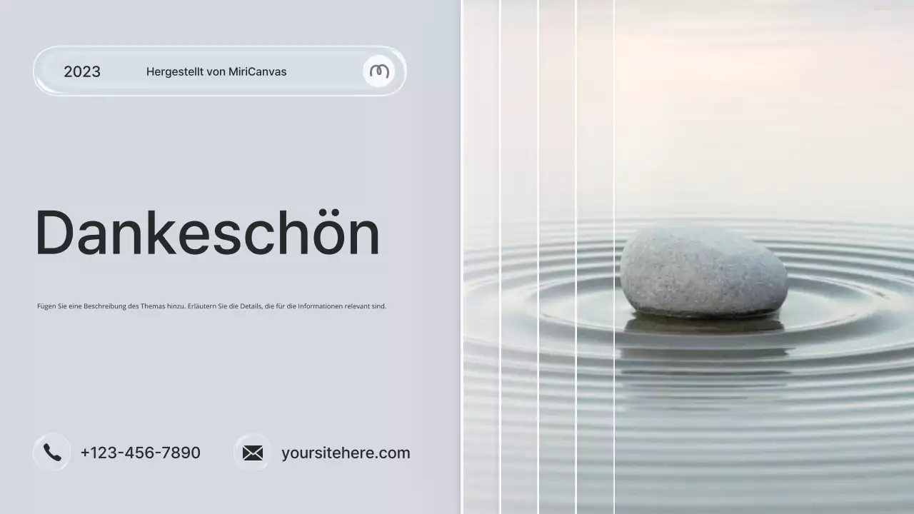 Grauer minimalistischer Wellness-Guide Präsentation