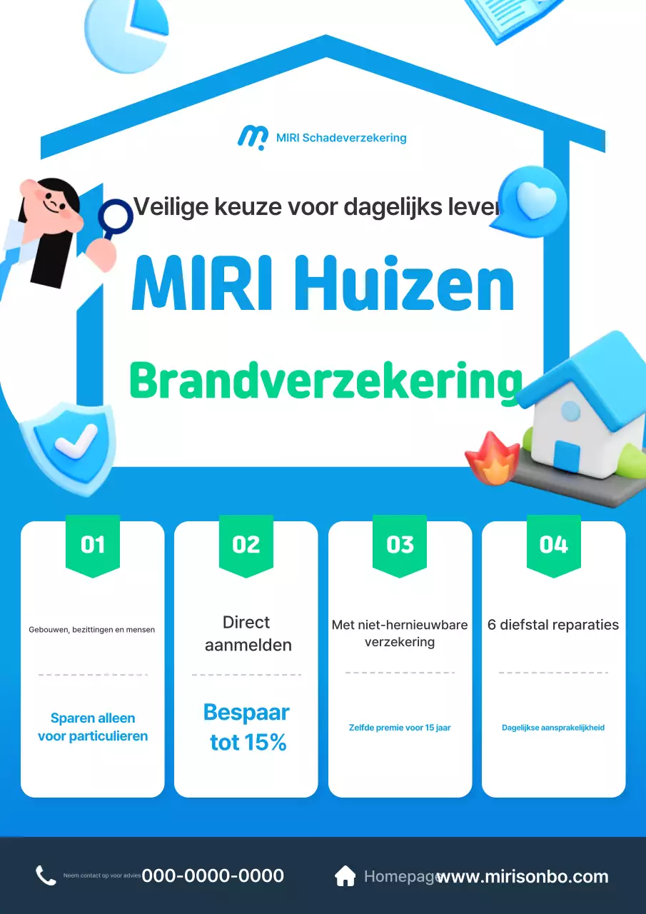 Advertentie voor Blue Modern Insurance