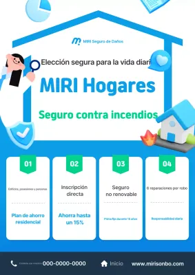 Anuncio de Blue Modern Insurance