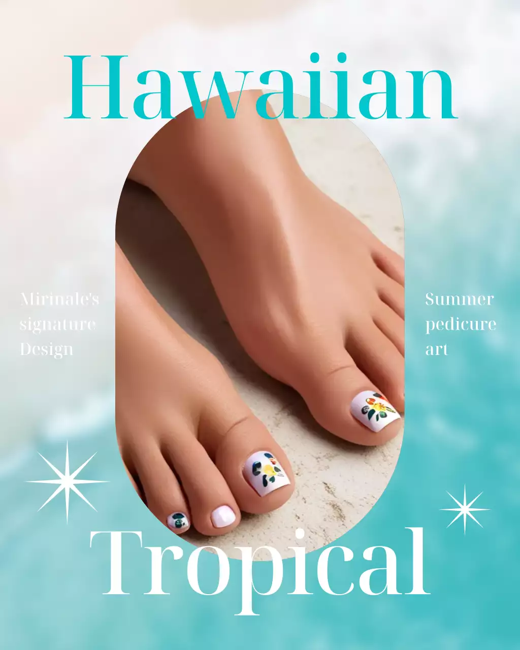 민트 모던 네일아트 홍보