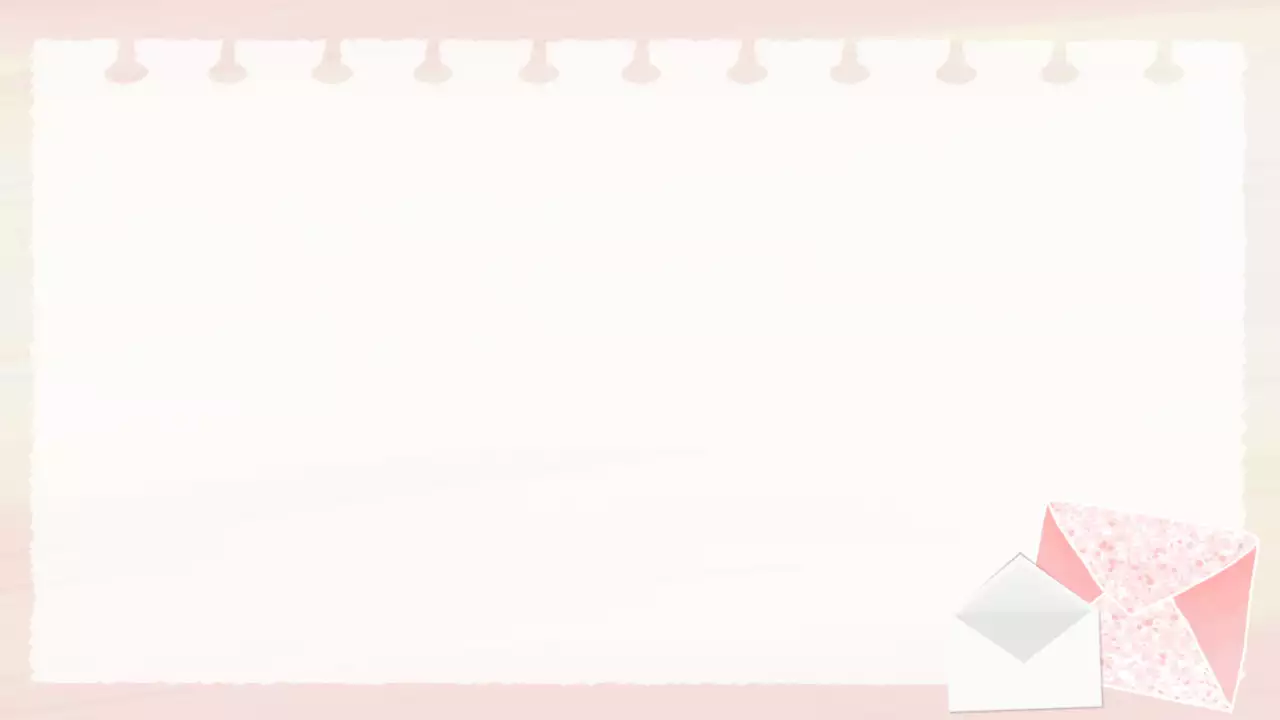 핑크 심플 편지 문구