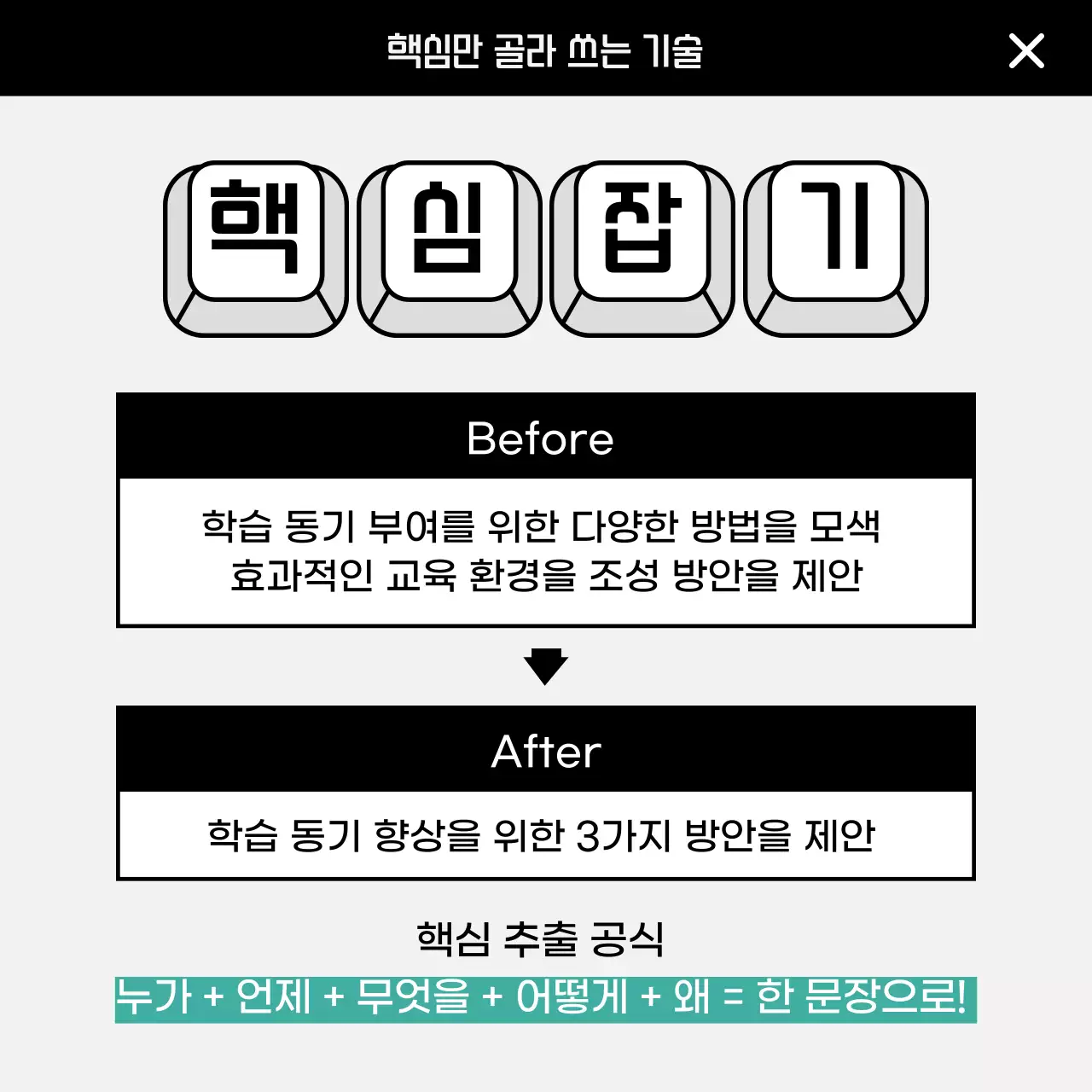 흰색 심플 교육 자료 설명