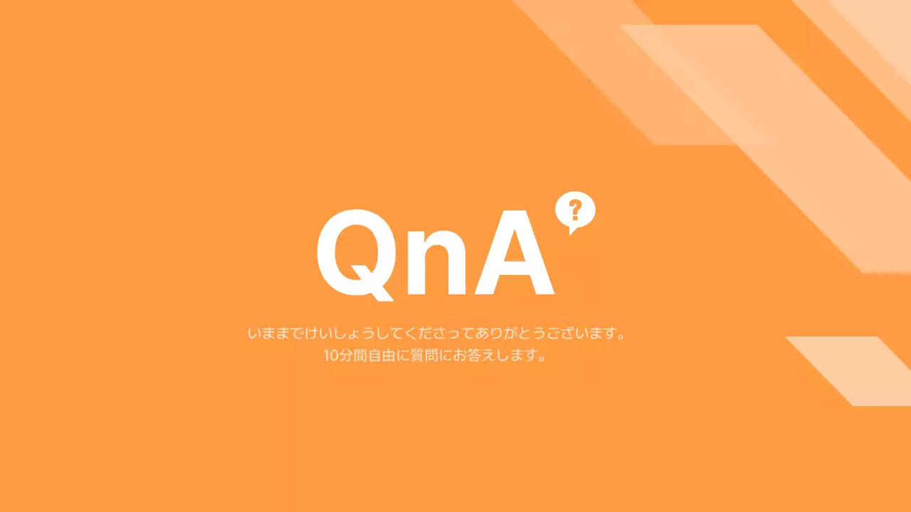 オレンジ モダン ビジネス プレゼンテーション