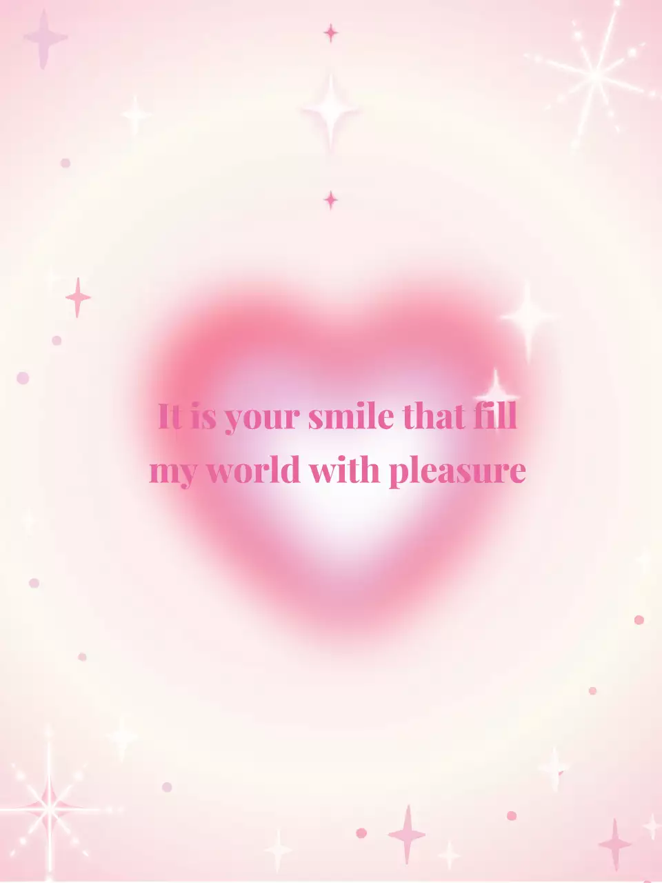 핑크 아기자기한 연애 편지