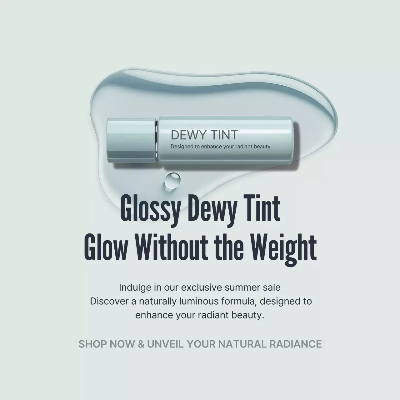 Grey Modern Beauty Promotion Instagram Post