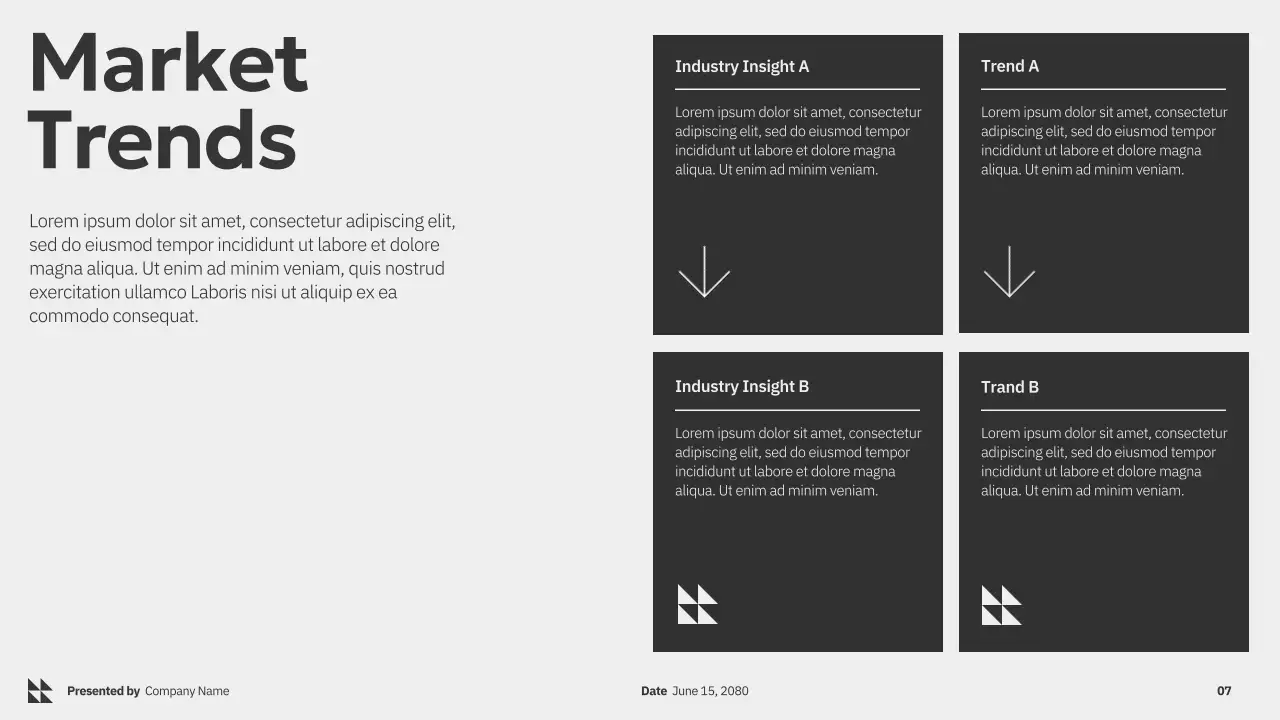 Grey Modern Marketing Presentation