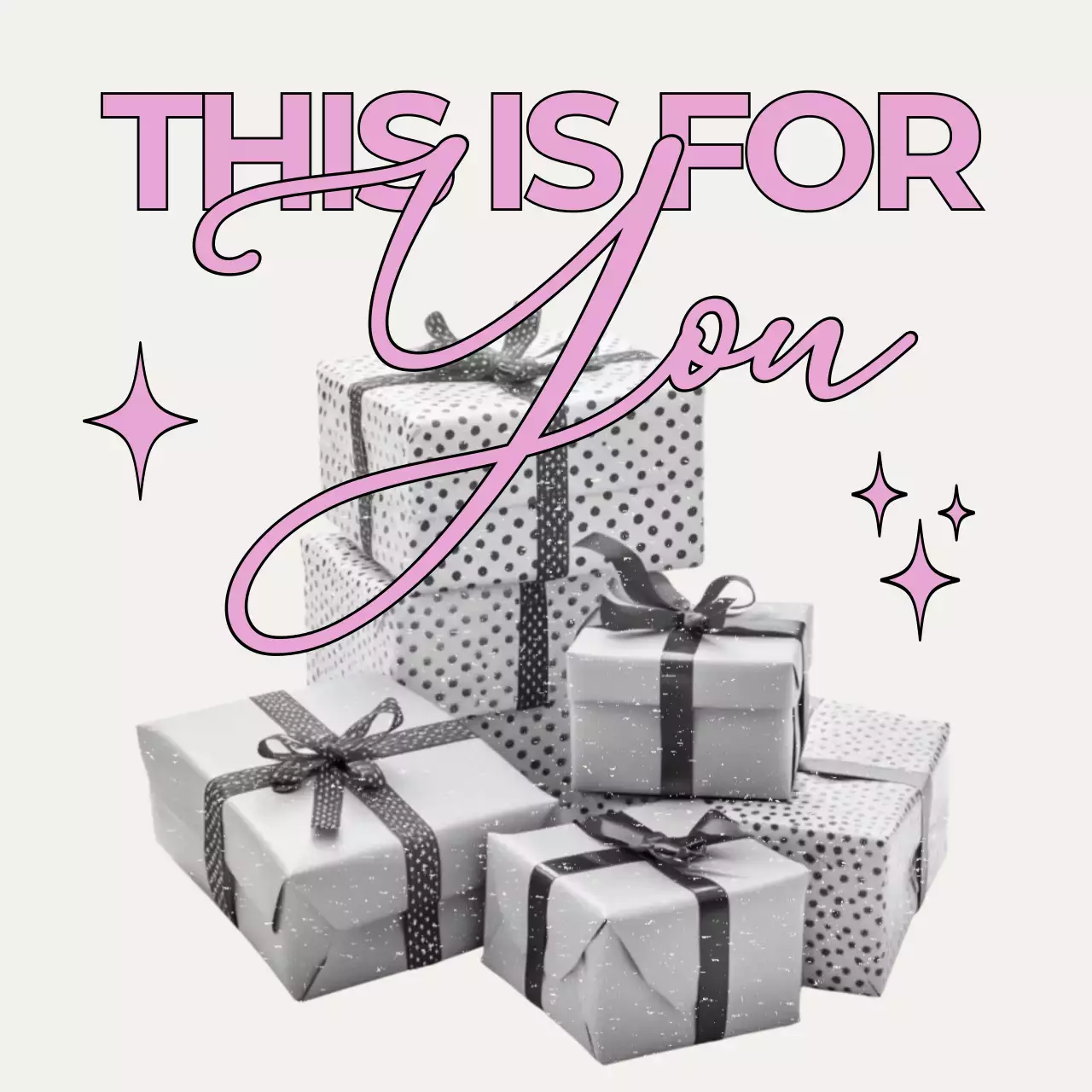 핑크 빈티지 선물 기념 스티커 답례품