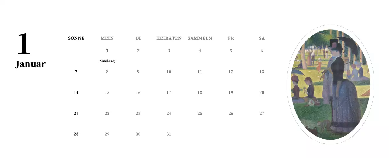 Ein schlichtes, klassisches Meisterwerk in Schwarz und Grau