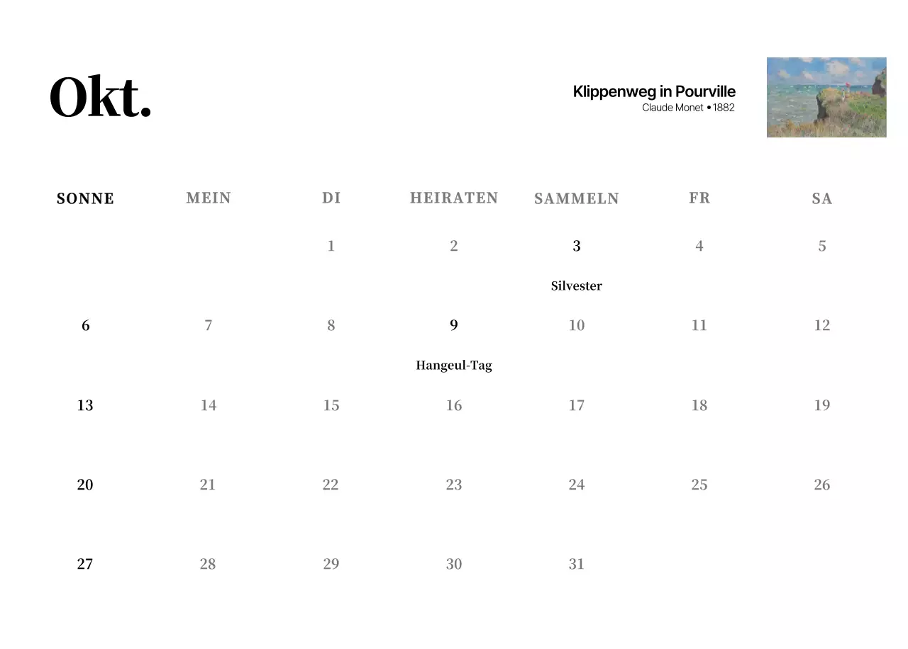 Ein schlichtes, klassisches Meisterwerk in Schwarz und Grau