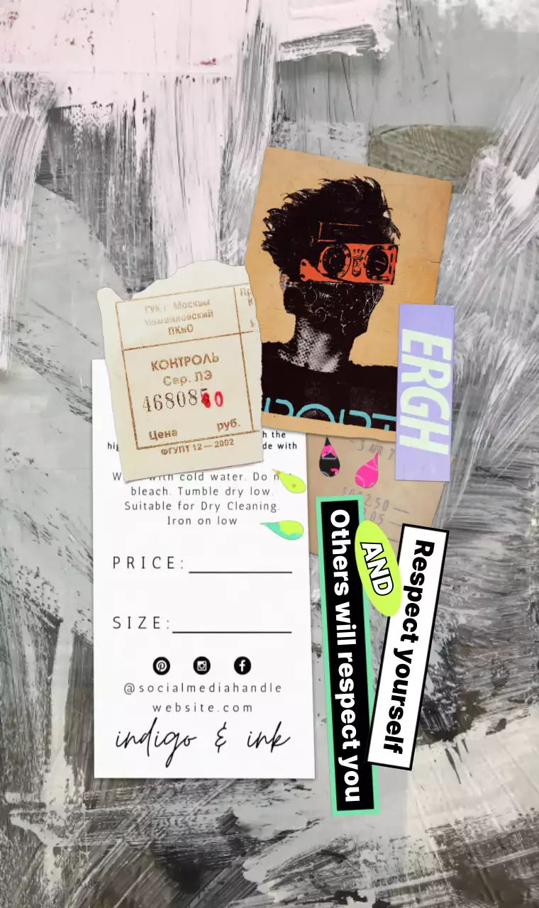 アーティスティックな雰囲気の思い出感性コラージュ