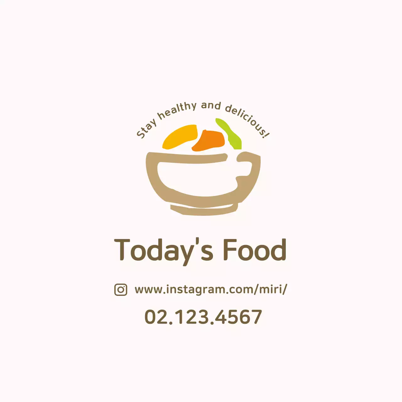 Beige Minimal Food Promotion Instagram Post